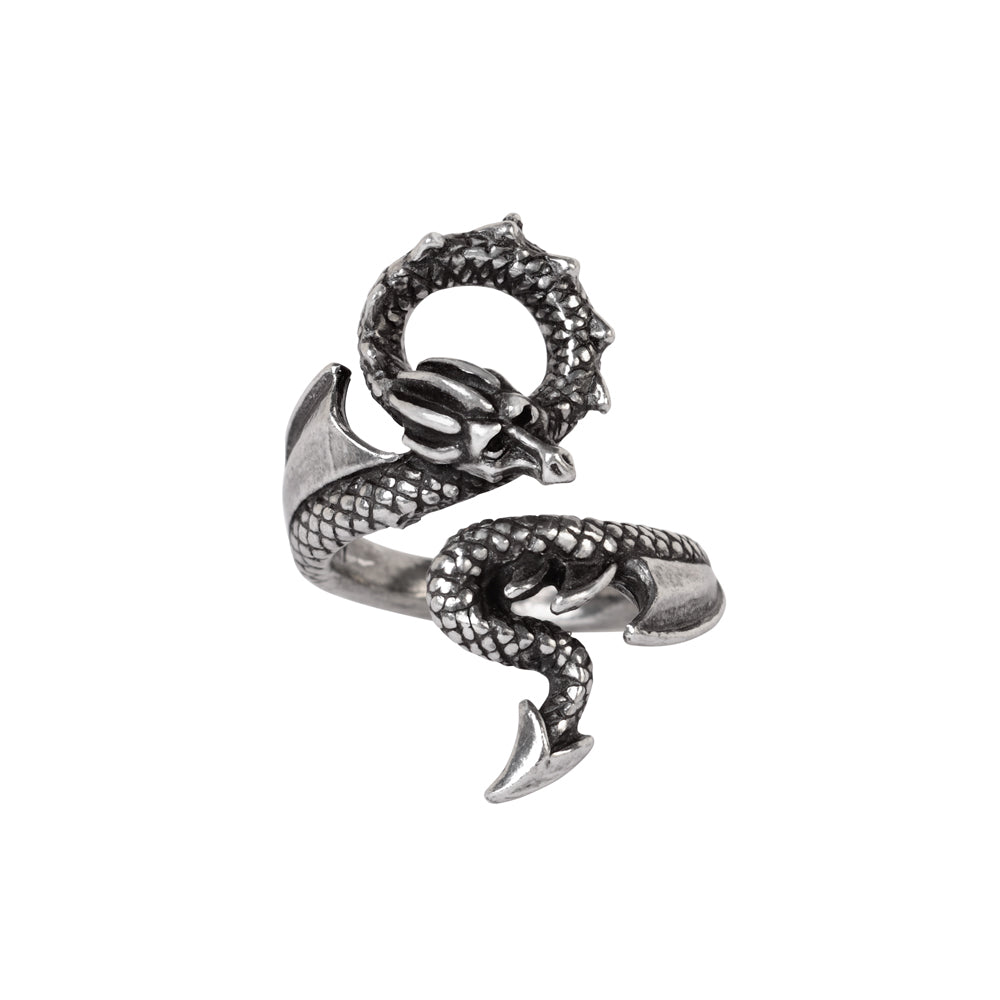 -Alchemy of England Chaos Signet Ring The polished, black-enamelled device of the infamous, maelstromic arrows. Approximate Dimensions based on US size 10/T: 0.91" x Height 0.94" x Depth 0.79" This ring was hand crafted in England of lead-free, fine English Pewter. Genuine Alchemy Gothic Product - Brand New with Alchemy Lifetime Guarantee-L-N UK / 6-7 US-