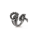 -Alchemy of England Chaos Signet Ring The polished, black-enamelled device of the infamous, maelstromic arrows. Approximate Dimensions based on US size 10/T: 0.91" x Height 0.94" x Depth 0.79" This ring was hand crafted in England of lead-free, fine English Pewter. Genuine Alchemy Gothic Product - Brand New with Alchemy Lifetime Guarantee-
