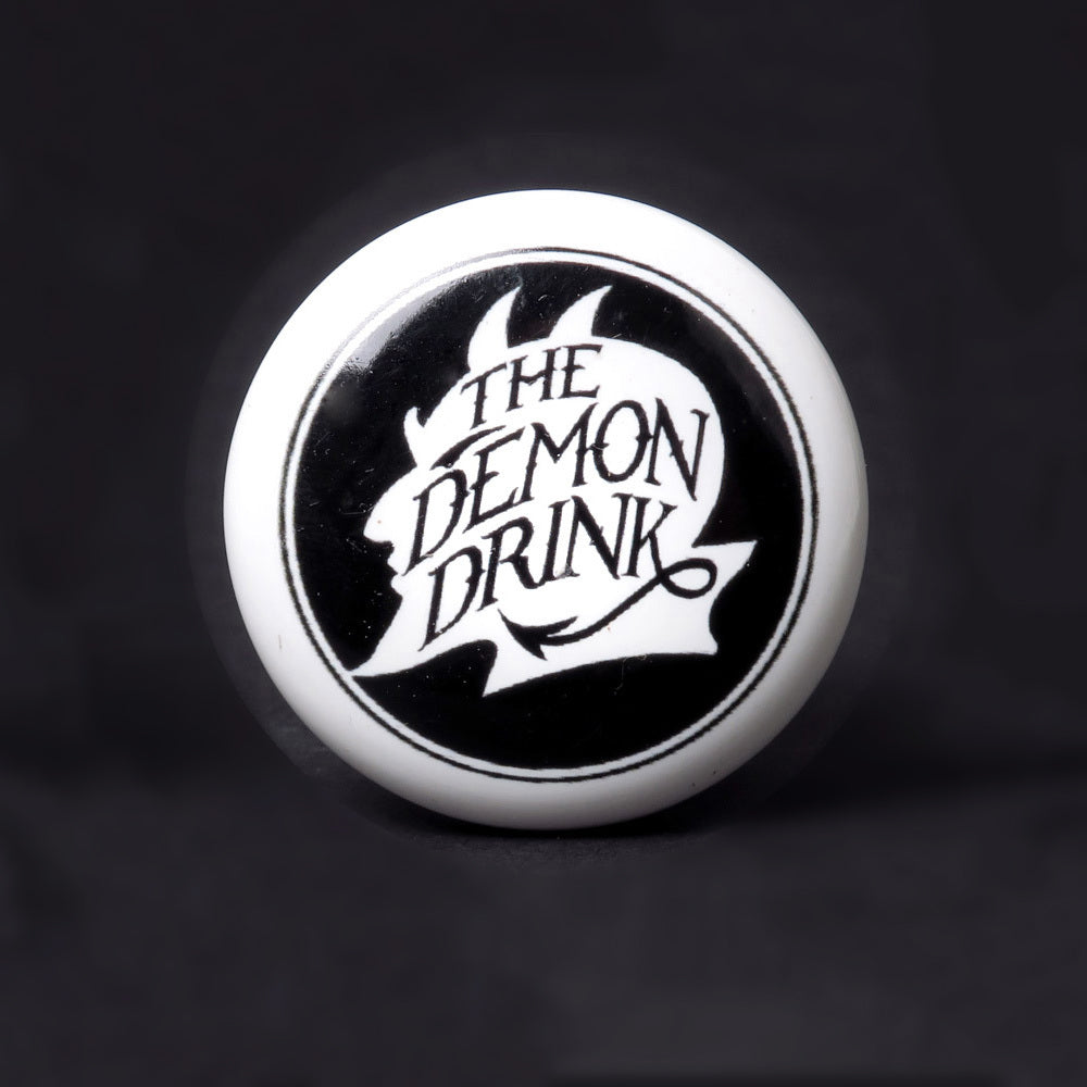 Alchemy Gothic Demon Drink Bottle Stopper, Ceramic and Cork-Imbibie a little of the demon drink now and save the rest for later or make liquor thieves think twice before tipping your favorite with this bottle stopper from Alchemy Gothic of England. Ceramic topper with tapered cork base. Ships in 1-3 days from USA. Unique gothic macabre fantasy devil wine drinking accessory gift-