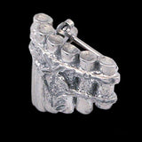 Kingkiller Chronicle EOLIAN TALENT PIPES Pin, Brooch or Tie Tack-Officially licensed Sterling Silver Eolian Talent Pipes Pin from Patrick Rothfuss' KINGKILLER CHRONICLE fantasy novels, Name of the Wind, Wise Man's Fear and a forthcoming 3rd. Jeweler handcrafted in the USA. A mark of distinction and recognition for musicians. Kvothe earns his playing "The Lay of Sir Savien Traliard"-
