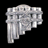 Kingkiller Chronicle EOLIAN TALENT PIPES Pin, Brooch or Tie Tack-Officially licensed Sterling Silver Eolian Talent Pipes Pin from Patrick Rothfuss' KINGKILLER CHRONICLE fantasy novels, Name of the Wind, Wise Man's Fear and a forthcoming 3rd. Jeweler handcrafted in the USA. A mark of distinction and recognition for musicians. Kvothe earns his playing "The Lay of Sir Savien Traliard"-Sterling Silver-Lapel Pin / Hat Pin-Standard Finish-