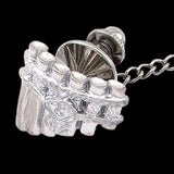Kingkiller Chronicle EOLIAN TALENT PIPES Pin, Brooch or Tie Tack-Officially licensed Sterling Silver Eolian Talent Pipes Pin from Patrick Rothfuss' KINGKILLER CHRONICLE fantasy novels, Name of the Wind, Wise Man's Fear and a forthcoming 3rd. Jeweler handcrafted in the USA. A mark of distinction and recognition for musicians. Kvothe earns his playing "The Lay of Sir Savien Traliard"-