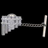 Kingkiller Chronicle EOLIAN TALENT PIPES Pin, Brooch or Tie Tack-Officially licensed Sterling Silver Eolian Talent Pipes Pin from Patrick Rothfuss' KINGKILLER CHRONICLE fantasy novels, Name of the Wind, Wise Man's Fear and a forthcoming 3rd. Jeweler handcrafted in the USA. A mark of distinction and recognition for musicians. Kvothe earns his playing "The Lay of Sir Savien Traliard"-