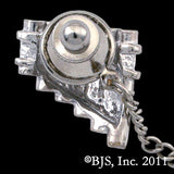 Kingkiller Chronicle EOLIAN TALENT PIPES Pin, Brooch or Tie Tack-Officially licensed Sterling Silver Eolian Talent Pipes Pin from Patrick Rothfuss' KINGKILLER CHRONICLE fantasy novels, Name of the Wind, Wise Man's Fear and a forthcoming 3rd. Jeweler handcrafted in the USA. A mark of distinction and recognition for musicians. Kvothe earns his playing "The Lay of Sir Savien Traliard"-