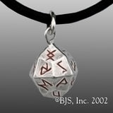 -Red-24" Rhodium Plated Chain-