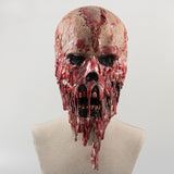 -High quality latex over-the-head mask. One size fits most.Free shipping from abroad with average delivery to the US in about 2-3 weeks. Horror bloody creepshow undead halloween costume cosplay prop gross fancy dress mask melting flesh face-