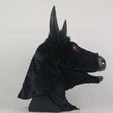 -High quality, full over-the-head black bull mask with movable jaw. Made of soft synthetic fur and latex, weighs about two pounds. One size fits most adults. Free shipping, average delivery in 2-3 weeks. funny weird realistic working mouth furry cosplay cow costume with horns halloween kink roleplaying furries mask-
