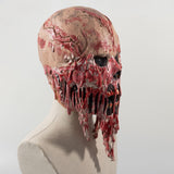 -High quality latex over-the-head mask. One size fits most.Free shipping from abroad with average delivery to the US in about 2-3 weeks. Horror bloody creepshow undead halloween costume cosplay prop gross fancy dress mask melting flesh face-