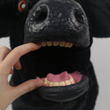 -High quality, full over-the-head black bull mask with movable jaw. Made of soft synthetic fur and latex, weighs about two pounds. One size fits most adults. Free shipping, average delivery in 2-3 weeks. funny weird realistic working mouth furry cosplay cow costume with horns halloween kink roleplaying furries mask-