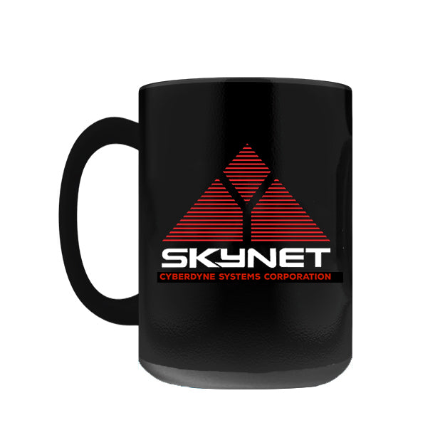 -Premium quality mug in your choice of 11oz or 15oz. High quality, durable ceramic. Microwave safe. This item is made-to-order and typically ships in 2-3 business days. Scifi AI skynet terminator cyberdyne classic science fiction artificial intelligence black coffee mug cup tech internet geek gift -15oz-796752936338