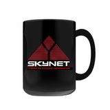 -Premium quality mug in your choice of 11oz or 15oz. High quality, durable ceramic. Microwave safe. This item is made-to-order and typically ships in 2-3 business days. Scifi AI skynet terminator cyberdyne classic science fiction artificial intelligence black coffee mug cup tech internet geek gift -