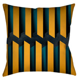 -Spun Polyester-14 x 14 inches-Sewn (no zipper)-