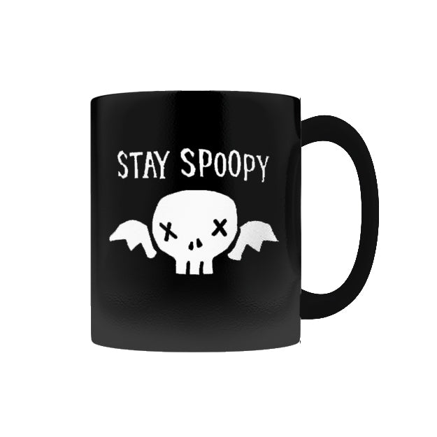 -Premium quality mug in your choice of 11oz or 15oz. High quality, durable ceramic. Dishwasher and microwave safe. Hand washing recommended to help prevent fading. This item is made-to-order & typically ships in 2-3 business days. Funny halloween spooky meme winged skull creepy cute kowai coffee mug tea cup goth gothic-11oz-Black-706547491591