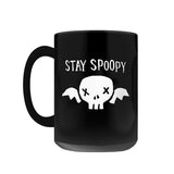 -Premium quality mug in your choice of 11oz or 15oz. High quality, durable ceramic. Dishwasher and microwave safe. Hand washing recommended to help prevent fading. This item is made-to-order & typically ships in 2-3 business days. Funny halloween spooky meme winged skull creepy cute kowai coffee mug tea cup goth gothic-15oz-Black-706547491591