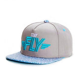 Retro Future STAY FLY Snapback Cap, Flash Back 90s Fashion Hoverboard-
