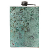 Retro Tillie Flask-Retro kitsch NJ Tillie Face Flask. Brand New 8oz stainless steel flask with easy closure screw cap lid. Artwork of Asbury Park, New Jersey's iconic Tillie wall on waterproof vinyl. Holds eight shots. Optional funnel or gift box with funnel & shot glasses. Made-to-order and typically ships in 2-3 Business Days.-