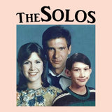 Funny Retro Vintage THE SOLOS Graphic Tee, Star Wars Sitcom Parody-Unisex style premium quality ringspun cotton tee. Soft and comfortable Bella+Canvas shirt with a standard retail fit. Made to order. Free shipping from the USA. Funny 80s 90s kid 1980s 1990s TV retro vintage y2k sitcom family portrait hans solo kylo ren princess leia television parody womens ladies juniors shirt gift-2XL-Heather Peach-