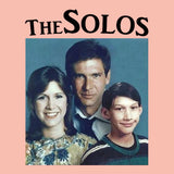 Funny Retro Vintage THE SOLOS Graphic Tee, Star Wars Sitcom Parody-Unisex style premium quality ringspun cotton tee. Soft and comfortable Bella+Canvas shirt with a standard retail fit. Made to order. Free shipping from the USA. Funny 80s 90s kid 1980s 1990s TV retro vintage y2k sitcom family portrait hans solo kylo ren princess leia television parody womens ladies juniors shirt gift-2XL-Heather Sunset-
