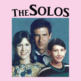 Funny Retro Vintage THE SOLOS Graphic Tee, Star Wars Sitcom Parody-Unisex style premium quality ringspun cotton tee. Soft and comfortable Bella+Canvas shirt with a standard retail fit. Made to order. Free shipping from the USA. Funny 80s 90s kid 1980s 1990s TV retro vintage y2k sitcom family portrait hans solo kylo ren princess leia television parody womens ladies juniors shirt gift-2XL-Light Pink-