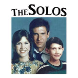 Funny Retro Vintage THE SOLOS Graphic Tee, Star Wars Sitcom Parody-Unisex style premium quality ringspun cotton tee. Soft and comfortable Bella+Canvas shirt with a standard retail fit. Made to order. Free shipping from the USA. Funny 80s 90s kid 1980s 1990s TV retro vintage y2k sitcom family portrait hans solo kylo ren princess leia television parody womens ladies juniors shirt gift-2XL-White-