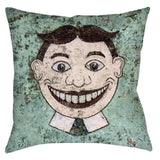 -Double-sided, square spun polyester pillow in your choice of size and finish. Artwork of Asbury Park, New Jersey's iconic Tillie wall on both sides. Available in 3 versions:Sewn Pillow (no zipper) Pillow with Removable Zippered Coveror Cover Only (with zipper, no pillow)This item is made-to-order and typically ships in 3-5 business days.-Spun Polyester-14 x 14 inches-Sewn (no zipper)-