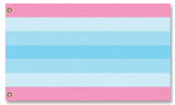 Transmasculine Pride Flag - Custom LGBTQIA Trans Pride - 1x2, 2x3, 3x5-Transmasculine Pride Flag. High quality indoor / outdoor pole flag, professionally made in the USA in your choice of size & style. Single or double sided, grommets or pole sleeve / pocket. Fully customizable. – Trans Masculine, Transgender LGBTQIA LGBTQI LGBTQ LGBT GLBT Intersex Nonbinary Rights Equlity Protest March Festival-