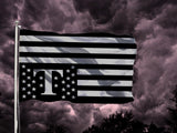Trumped USA Distress Flag - Patriotic Anti-Trump Protest Pole Banner-Patriotic Trumped America USA in Distress Protest Flag - Upside down American flag with Trump's golden T supplanting all but the 30 stars . Available in red, white & blue or black & gray. 2x1ft / 1x2ft, 3x2ft / 2x3ft, 5x3ft / 3x5ft or custom, RESIST Trump, Anti-Trump Anti-Fascist Resistance, Antifa Criminal Dictator-