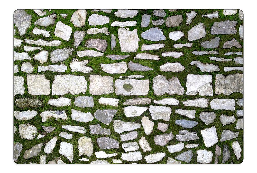 -High quality 23.6 x 15.7in (60x40cm) doormat / floor mat. Professionally printed, durable & colorfast non-woven polyester fiber top, non-slip bottom. Indoor / outdoor use. Free Shipping Worldwide. Tudor stone courtyard pattern door mat. Housewarming floor decor gift. Classic natural neutral design.-