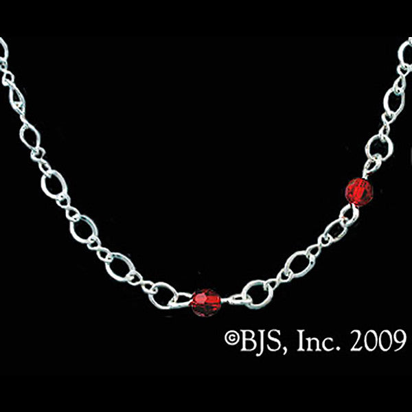 -Sterling Silver-Red Swarovski-