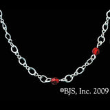 -Sterling Silver-Red Swarovski-