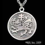 -Sterling Silver-No Enamel-24" Stainless Steel Rope Chain-