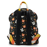 -Limited edition Disney Halloween vegan faux leather mini backpack with headband holder and matching Minnie Mouse ear headband with candycorn bow. Metal hardware, enameled zipper charm. 9x10.5x4.5 Genuine Loungefly and Disney bag. Shipped from USA. Not so spooky halloween haunted mansion goth gothic villains gift set.-