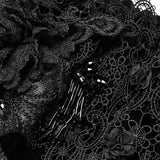 Kalissa Handbag by Punk Rave - Small Black Victorian Gothic Purse Bag-