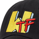 -Funny WTF Embroidered MTV Logo Parody Hat. Professionally embroidered cotton baseball cap. Unisex adult sizing (approx 57.8cm / 22.75in circumference) with strap adjustment.This item typically ships in 2-3 business days from abroad. Please allow 2-3 weeks for delivery. Meme Supply imported hip hop fashion streetwear.-