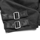 Gothic Militia Shirt, Punk Rave Gothic Women's Military Fashion Top-