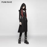 Alien Nation Coat, Punk Rave Gothic Women's Long Hooded Jacket Cloak-