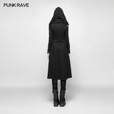 Alien Nation Coat, Punk Rave Gothic Women's Long Hooded Jacket Cloak-