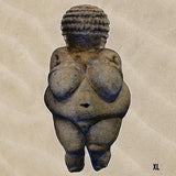 -Uniquely shaped soft microfiber beach towel made of quick dry polyester. Free shipping. Unique unusual historical goddess full figure form sculpture femininity fertility feminist feminism womanhood womanly body love self care fat fabulous beauty natural curves curvy chubby celebration gift plus size pagan wicca woman-XL - 70 x 36.5in / 178 x 93cm-Gneiss-