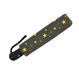 Wizard Star Pattern Automatic Umbrella, Compact Standard or Anti-UV-High quality compact automatic umbrella with automatic open and close system. Sturdy and well constructed. Standard or heavy duty anti-UV versions available. Waterproof polyester pongee with colorfast and fade resistant design. Unique retro vintage magic tattoo fortune teller cartoon wizard star design.-