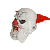 -High quality latex over-the-head evil clown mask. One size fits most. Free shipping from abroad. Typically arrives to the US in 2-3 weeks. Evil clown fat jowls jowly circus of horror monster halloween costume creature sticking out tongue -