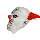 -High quality latex over-the-head evil clown mask. One size fits most. Free shipping from abroad. Typically arrives to the US in 2-3 weeks. Evil clown fat jowls jowly circus of horror monster halloween costume creature sticking out tongue -