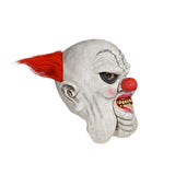 -High quality latex over-the-head evil clown mask. One size fits most. Free shipping from abroad. Typically arrives to the US in 2-3 weeks. Evil clown fat jowls jowly circus of horror monster halloween costume creature sticking out tongue -
