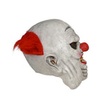 -High quality latex over-the-head evil clown mask. One size fits most. Free shipping from abroad. Typically arrives to the US in 2-3 weeks. Evil clown fat jowls jowly circus of horror monster halloween costume creature sticking out tongue -