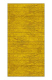 Yellow Brick Road Floor Mat / Runner, Wizard of Oz Fantasy Floor Decor-Convention quality low profile, thin style floor mat. Durable non-woven polyester fiber top, non-slip rubber backing. Easily trimmed. Customization and other sizes by request. Ships from the USA. Photorealistic textured gold brick fantasy event party hall aisle runner Wizard of Oz theater production prop.-48 x 60 inches-