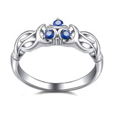 Legend of Zelda Breath of the Wild Zora Engagement Ring, 925 Silver-The Zora's Sapphire the spiritual stone of water in the form of the engagement ring given to Link by Princess Ruto. High quality, handcrafted ring in .925 sterling silver set with CZ gemstones. Brand new, carefully packed and shipped. Free shipping from the USA and abroad. -