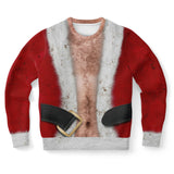 -Funny all-over-print unisex sweatshirt made of soft and comfortable cotton/polyester/spandex blend with brushed fleece interior. Each panel is individually printed, cut and sewn to ensure a flawless graphic that won't crack or peel. Mens womens Christmas all over print AOP novelty joke naughty humor xmas jumper costume-XS-
