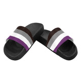 -High quality slip-on sandals constructed of lightweight, durable, soft and comfortable PVC. These sandals are made-to-order. Free shipping from abroad. LGBTQ LGBTQIA LGBTX Asexual Pride Equality Flip Flops Footwear Shoes Summer Ace Beach Fashion Rights Equality March Parade Protest unisex nonbinary mens women youth -