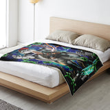 Covid Buster Biden Microfleece Blanket - Political Ghostbuster Parody-Silky-soft premium microfleece blanket ideal for snuggling and even warmer than it looks. 100% polyester, micro-mink exterior and microfiber fleece backing. Funny President Joe Biden 2021 Political Ghostbuster Pandemic Parody Donald Trump Covid-19 Coronavirus Superspreader Staypuft USA Superhero Science Matters-