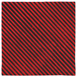 Red and Black Grunge Gothic Pinstripe Bandana, Distressed Stripes 24in-Polyester jersey knit 24 inch square bandana, kerchief, handkerchief, hanky, neckerchief, do-rag, facemask, headscarf, babushka, hankey. Custom made. Retro vintage grunge goth gothic style pinstripes / thin distressed stripe pattern. These bandanas are made-to-order and typically ship in 2-4 business days from USA.-Diagonal-