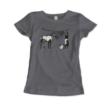 -Women (Fitted)-Heather Grey-S-